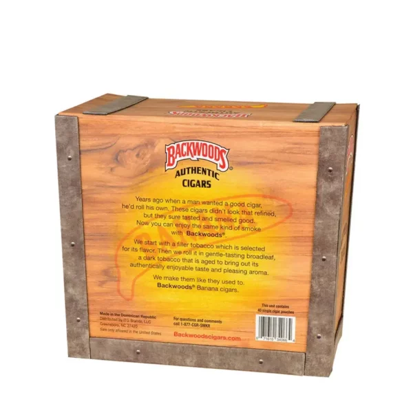 Backwoods Banana Cigars 40 count box