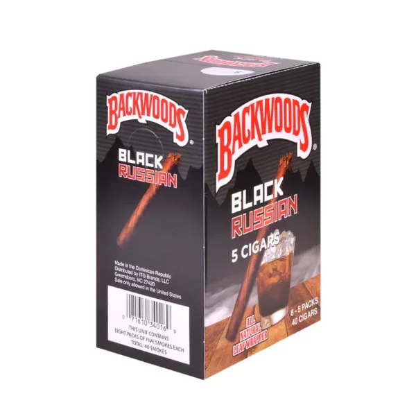 Backwoods Black Russian Cigars 8 Packs of 5